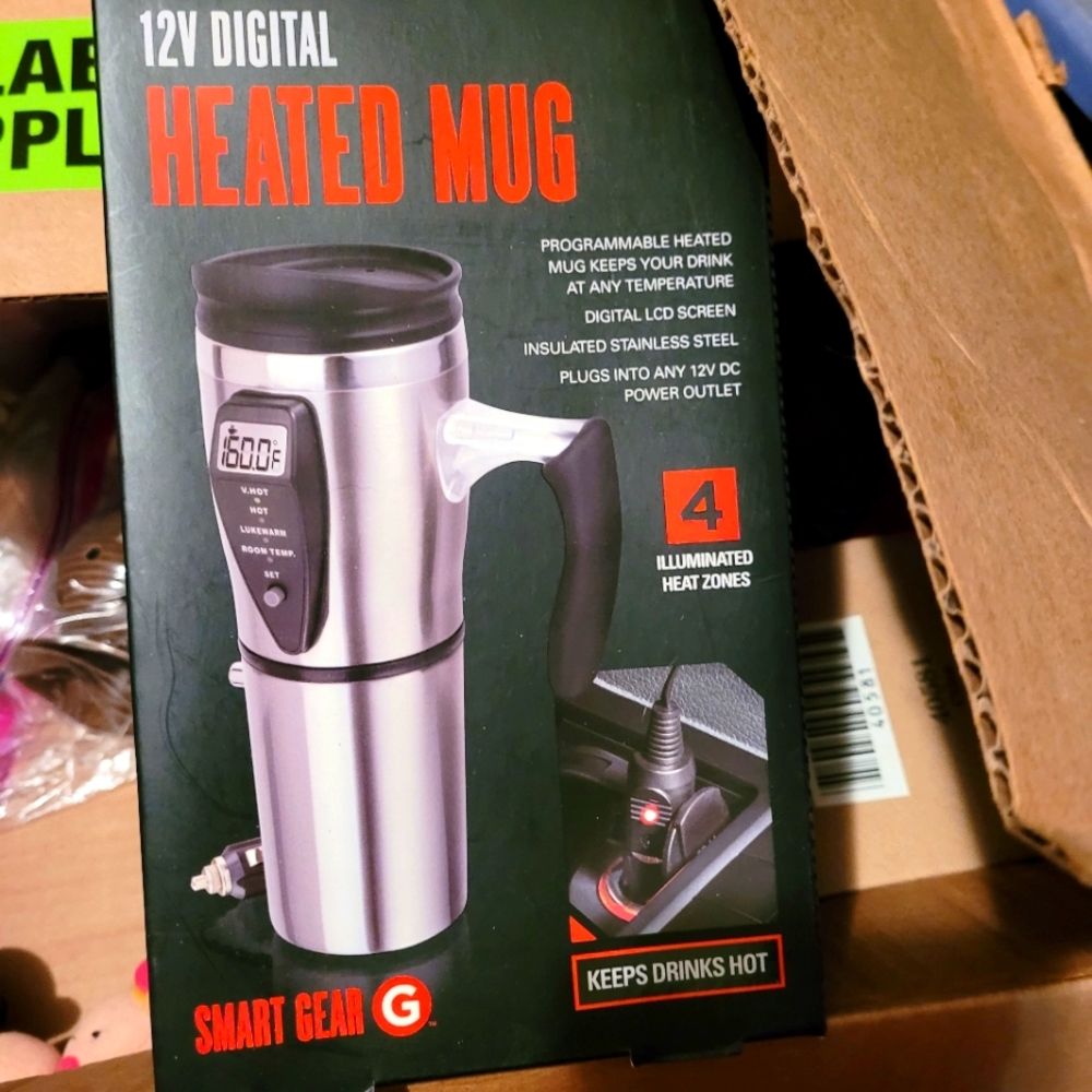 Heated travel mug
